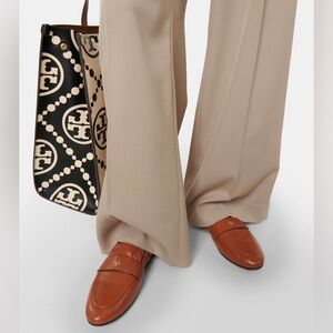 Tory Burch Ballet Loafers Size 7.5 Bourbon Brown